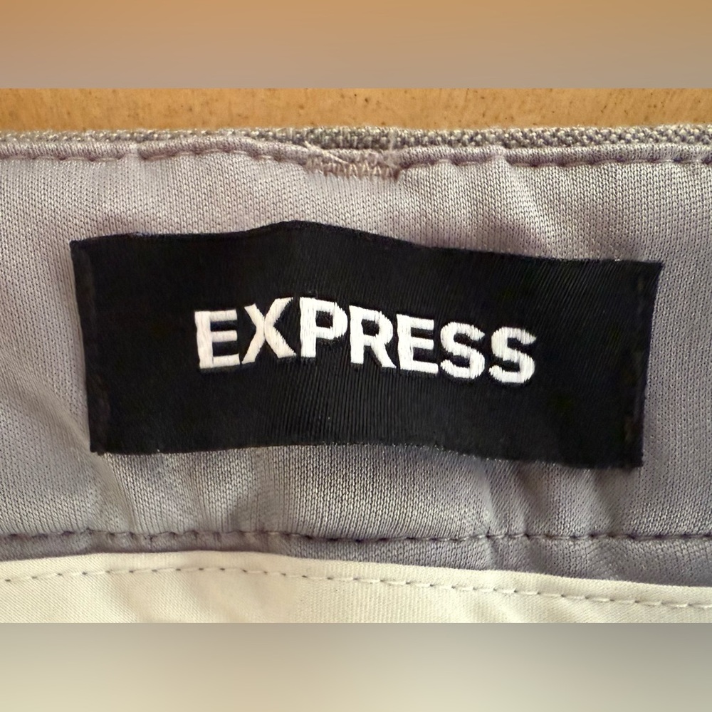 Express Columnist Light Gray Barely Boot Mid Rise… - image 7